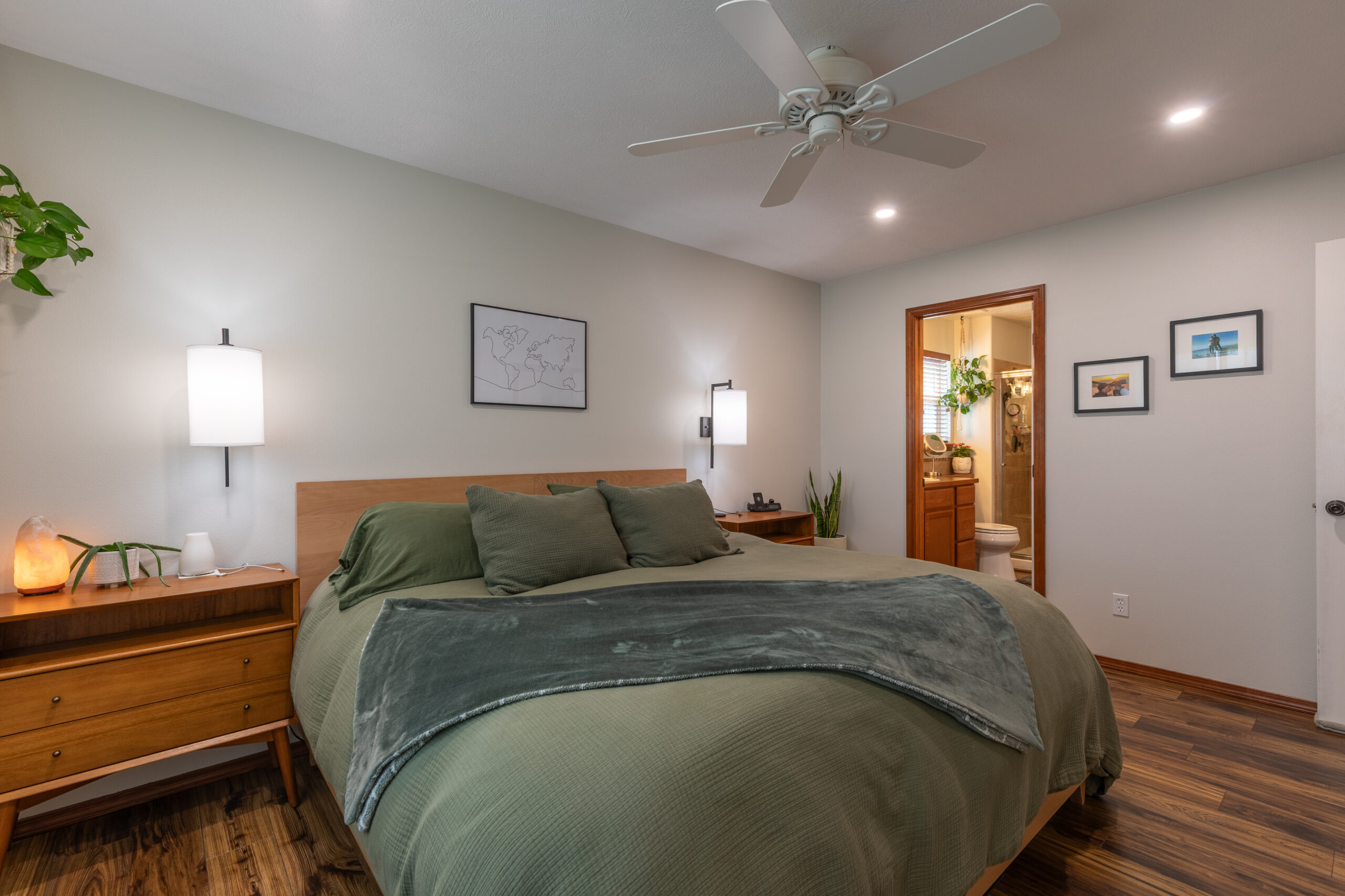 Primary bedroom interior photo