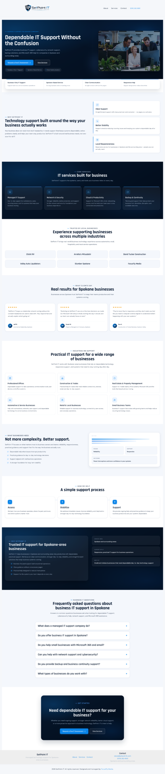 SetPoint IT homepage