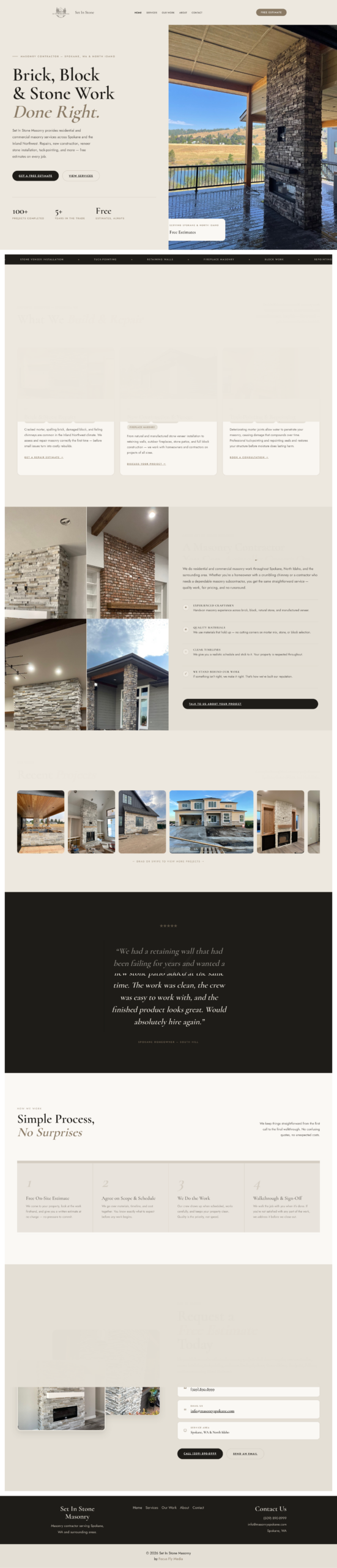Set In Stone Masonry homepage